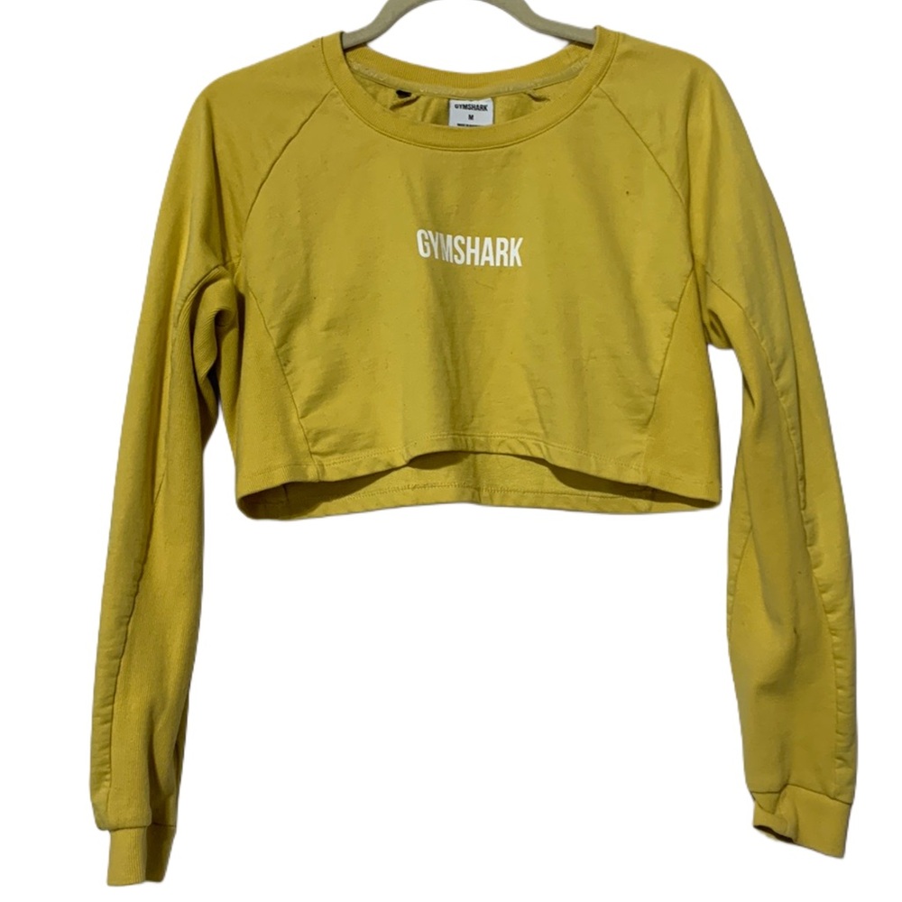 Gymshark Yellow Long Sleeve Crop Top